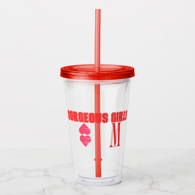 Vaso Acrílico MMM Tumbler acrílico femenino (Anverso)