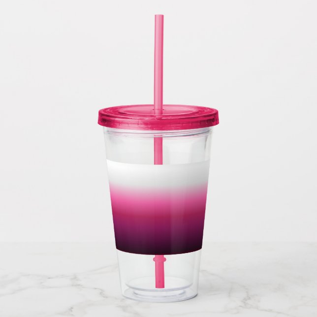 Vaso Acrílico moda moderna abstracta magenta burgundy maroon som (Anverso)