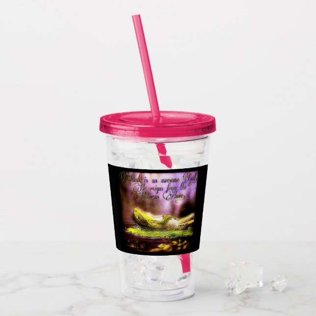 Vaso Acrílico Modelos anfibios: Lázaro de rana 01-01 (Anverso (hielo))