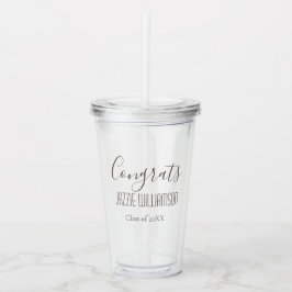 Vaso Acrílico Moderna clase de felicitaciones clase de regalo de