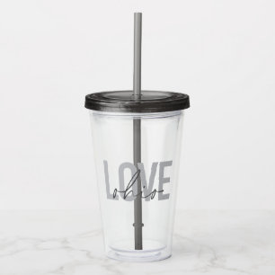 Vaso Acrílico Moderno, sencillo, moderno diseño de moda urbano L