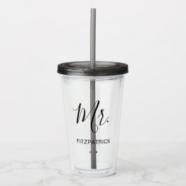 Vaso Acrílico Moderno y simple Sr. Groom Nuevo Elegante