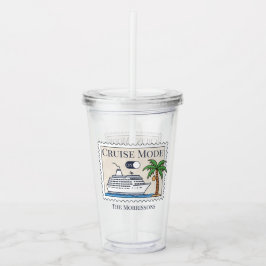 Vaso Acrílico Modo de crucero personalizado