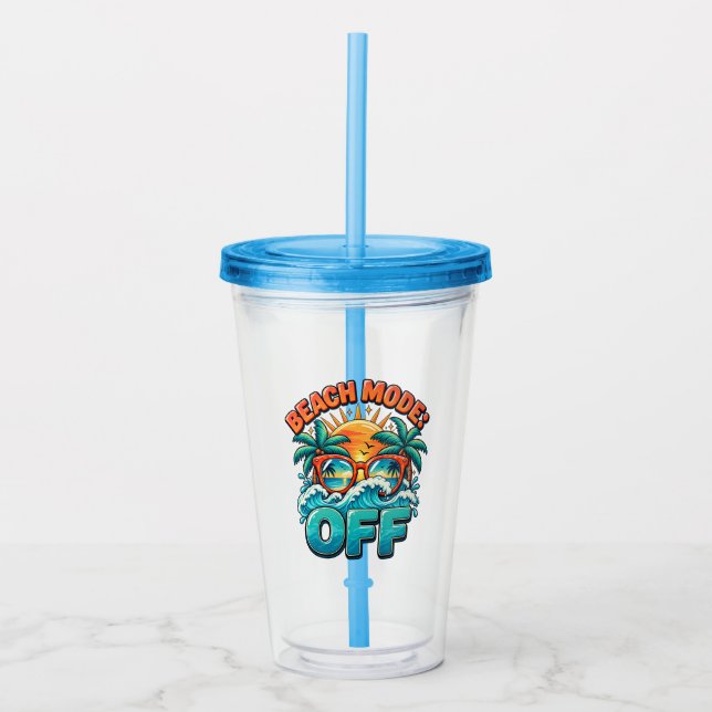 Vaso Acrílico Modo Playa : Desactivado (Anverso)