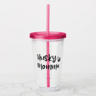 Vaso Acrílico Momia Husky