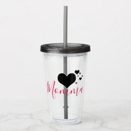 Vaso Acrílico Momma/personalizó cualquier nombre