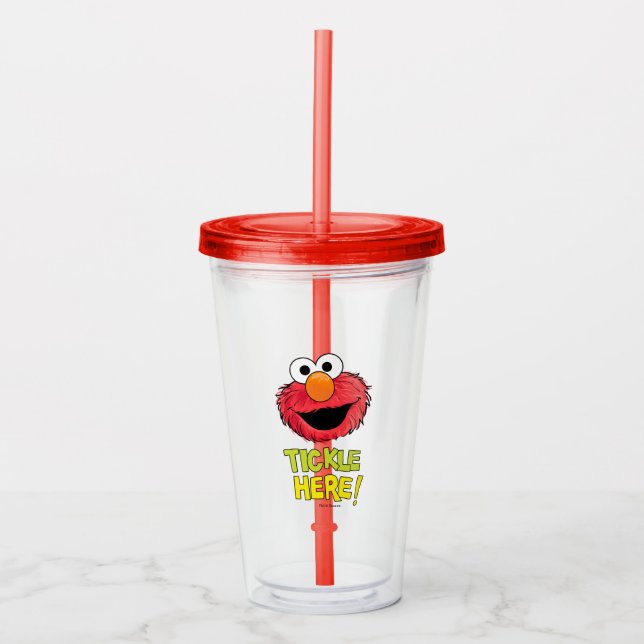 Vaso Acrílico Monstruo al final de esta historia | Elmo (Anverso)