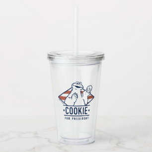 Vaso Acrílico Monstruo vintage de la cookie para presidente