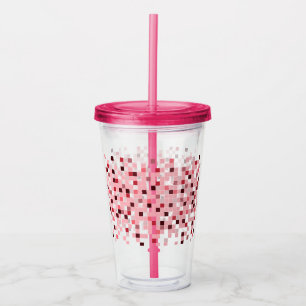 Vaso Acrílico Mosaico, pequeñas plazas.