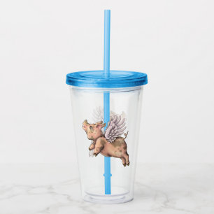 Vaso Acrílico Mosca de cerdos