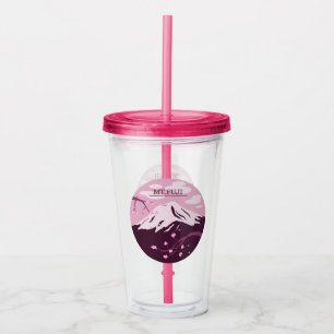 Vaso Acrílico Mt. Fuji (rosa)