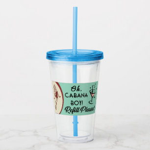 Vaso Acrílico Muchacho de la cabaña