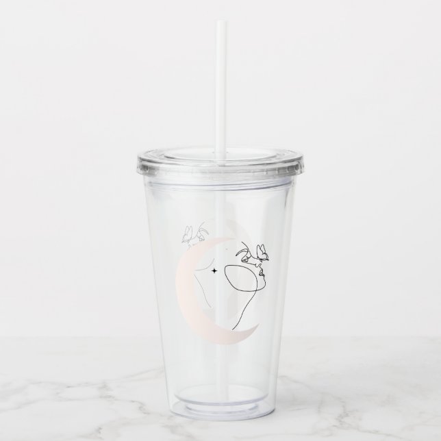 Vaso Acrílico Mujer (Anverso)