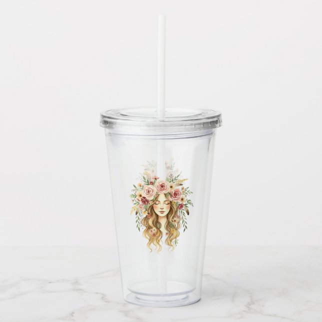 Vaso Acrílico Mujer (Anverso)