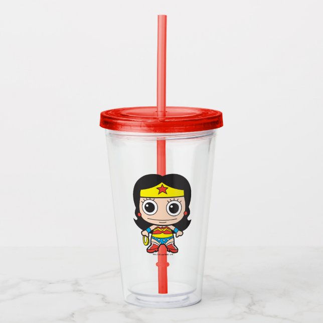 Vaso Acrílico Mujer Mini Maravilla (Anverso)