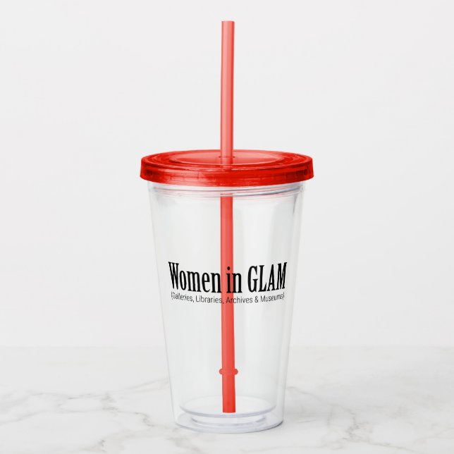 Vaso Acrílico Mujeres en GLAM  (Anverso)