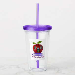 Vaso Acrílico Muy lindo mi primer año escolar