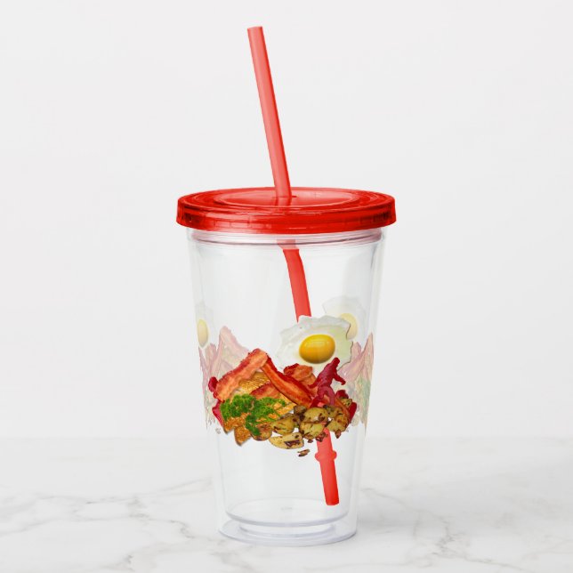 Vaso Acrílico My Ketchup Gone Squatchin para decoración de tocin (Izquierda)