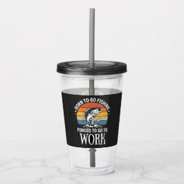 Vaso Acrílico Nacido moderno para pescar forzado a trabajar