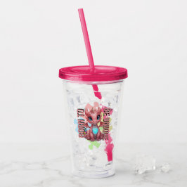 Vaso Acrílico Nacido para ser único – Dragón corazón Dragón bebé