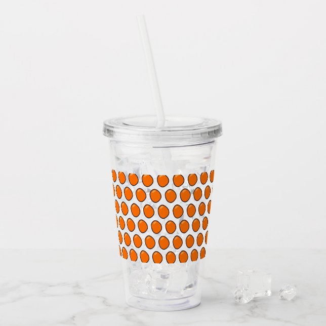 Vaso Acrílico Naranjas (Anverso (hielo))