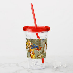 Vaso Acrílico Natividad Nacimiento de Jesús
