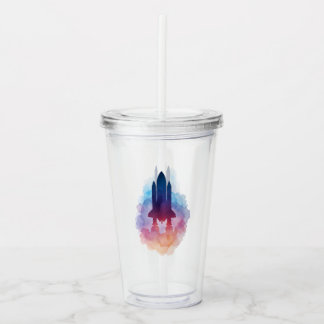 Vaso Acrílico Nave espacial