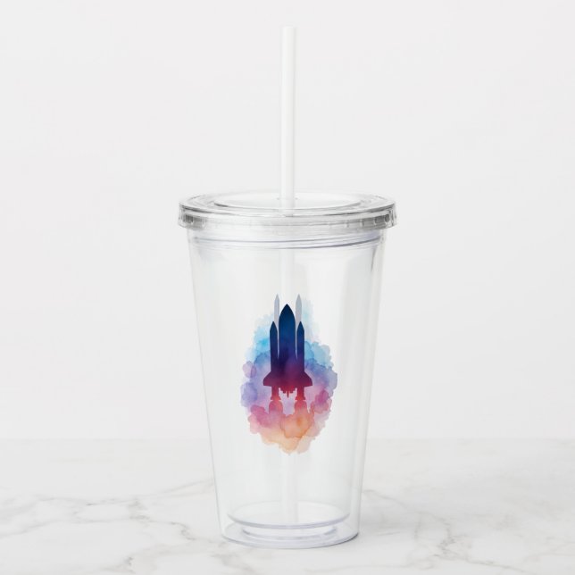 Vaso Acrílico Nave espacial (Anverso)