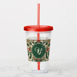 Vaso Acrílico Navidad personalizada victoriana/clásica/vintage