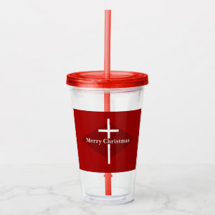 Vaso Acrílico Navidades de la Cruz Roja Cristiana