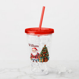 Vaso Acrílico Navidades de niños personalizares