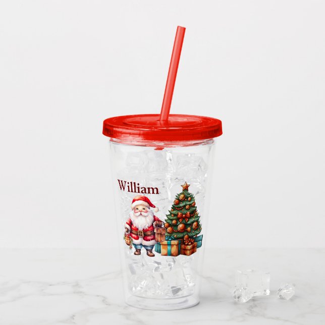 Vaso Acrílico Navidades de niños personalizares (Reverso (hielo))