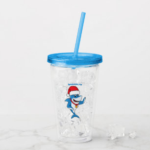 Vaso Acrílico Navidades divertidos ilustracion personalizado de 
