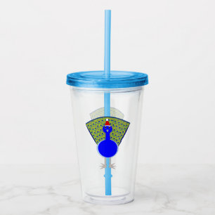 Vaso Acrílico Navidades divertidos Peacock