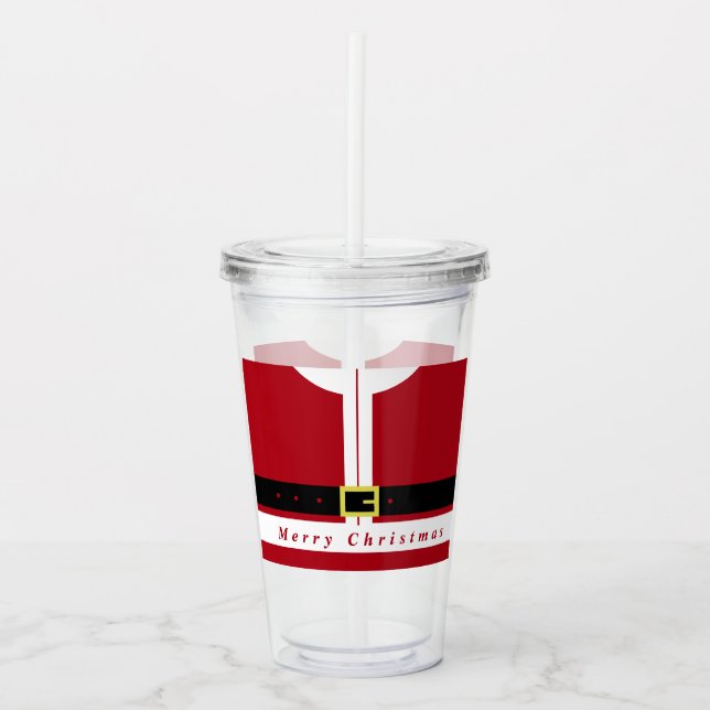 Vaso Acrílico Navidades divertidos Santa Acrílico Tumbler (Anverso)