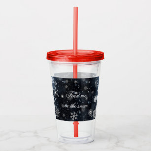 Vaso Acrílico Navidades/invierno