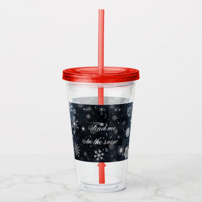 Vaso Acrílico Navidades/invierno (Anverso)