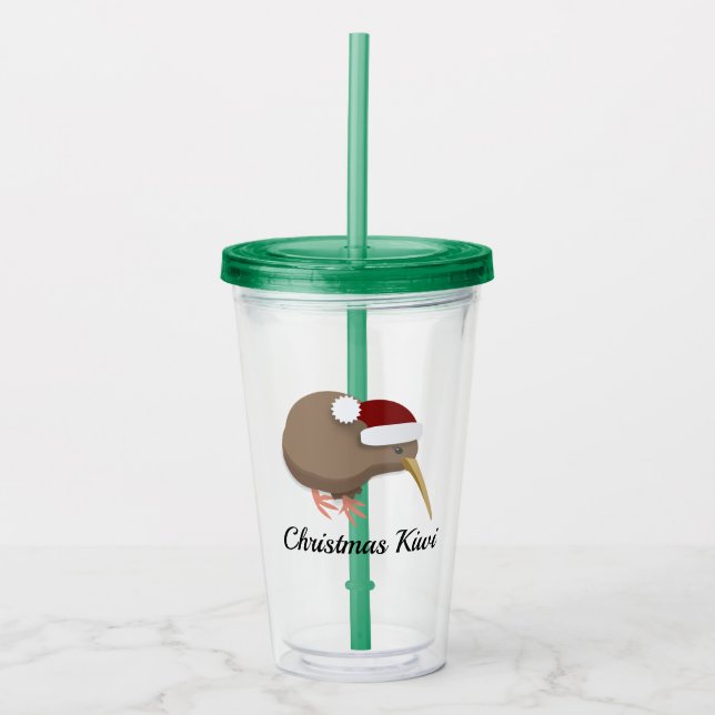 Vaso Acrílico Navidades Kiwi (Anverso)