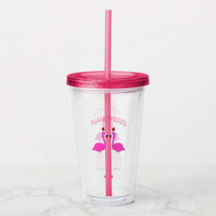 Vaso Acrílico Navidades Lesbianas Flamingos Flamingo Belles
