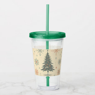 Vaso Acrílico Navidades modernos vintage/retro/invierno
