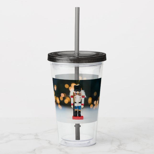 Vaso Acrílico Navidades SlipperyOrnamento figurio nutcracker de  (Anverso)