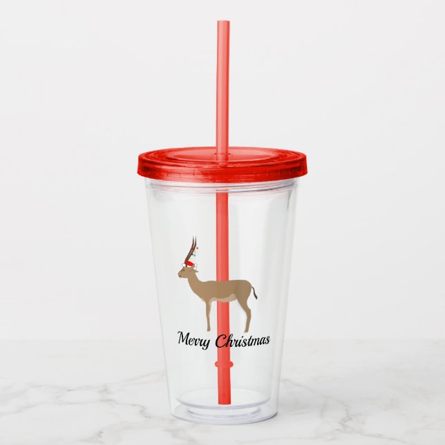 Vaso Acrílico Navidades Springbok (Anverso)