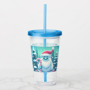 Vaso Acrílico Navidades/yeti de invierno