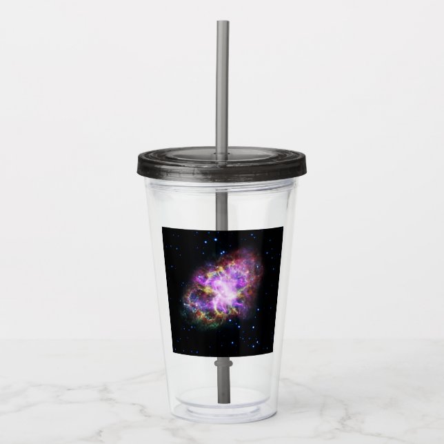 Vaso Acrílico Nebulosa de cangrejo Supernova Compuesto de hubble (Anverso)