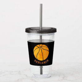 Vaso Acrílico Negro personalizado atlético del baloncesto de los