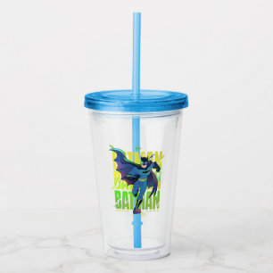 Vaso Acrílico Never Give Up Batman Running Graphic
