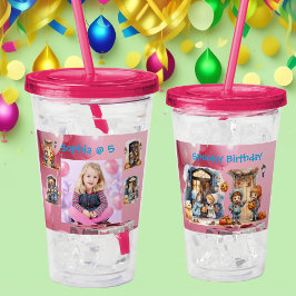 Vaso Acrílico Niños En El Regalo De Cumpleaños De Acrílico De Ha