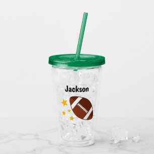 Vaso Acrílico Niños: Estrellas de fútbol personalizadas