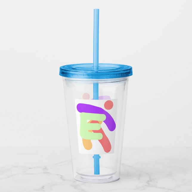 VASO ACRÍLICO NIÑOS INICIALES E MONOGRAMAS (Anverso)