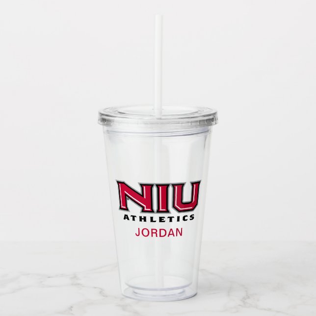 Vaso Acrílico NIU Athletics (Anverso)